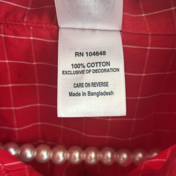 Georgia Bulldogs Embroidered Long Sleeve Button Down Shirt. Size Medium - Picture 4 of 5